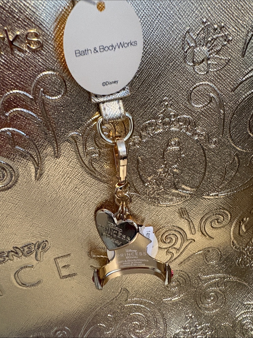 Bath & Body Works Gold Disney Princess Tote plus Princess anti bac holder - Picture 5 of 16